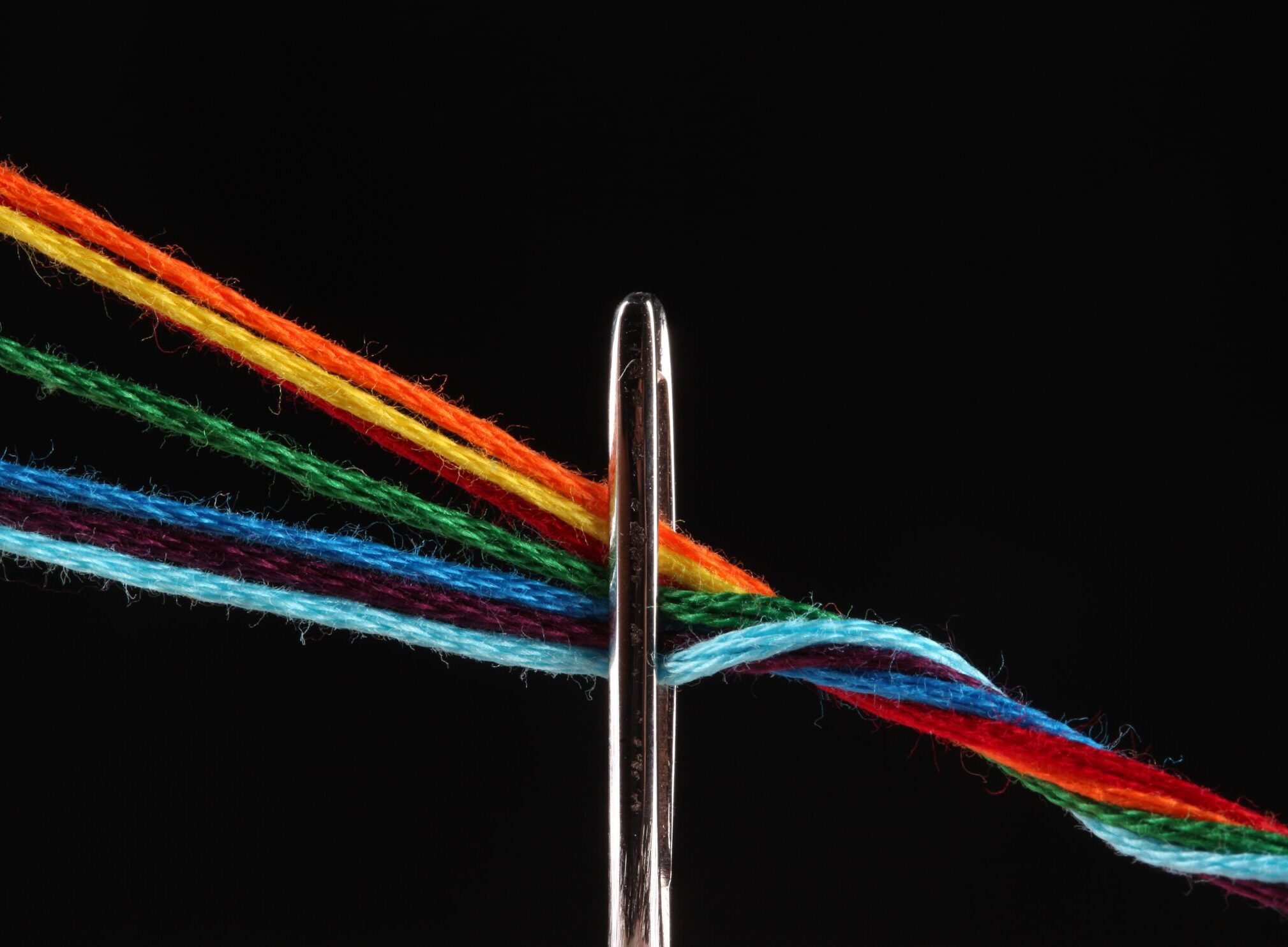bright iridescent thread floss for embroidery and needlework